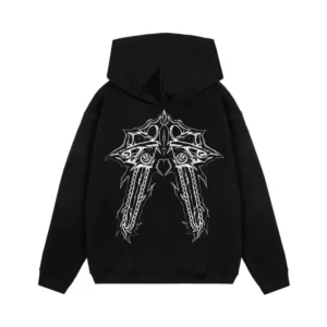 Vintage Y2K 404 Print Streetwear Hoodie