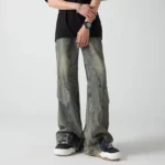 Cyber Style Y2K Baggy Boot Cut Denim Jeans