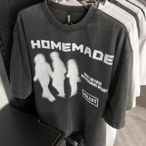 Y2K Blurred Vision Homemade Graphic T-Shirt