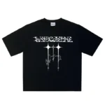 Vintage Y2K Line Graph Oversized T-Shirt