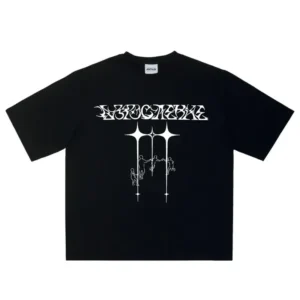 Vintage Y2K Line Graph Oversized T-Shirt