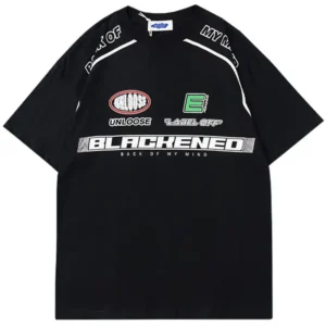 Y2K Mechanic Racing Graphic T-Shirt