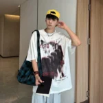 Retro Y2K Momentary Motion Casual Print T-Shirt