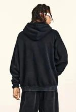 Y2K Origin 360 GSM Washed Ribbon Zip-Up Hoodie