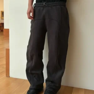 Y2K Straight Leg Spliced Sweatpants Joggers