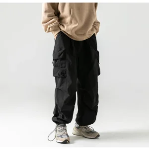 Y2K Fleece-Lined Utility Cargo Pants
