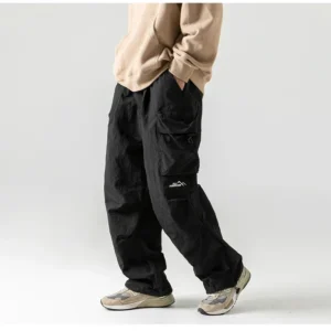 Y2K Fleece-Lined Utility Cargo Pants