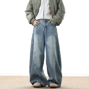 Y2K Oversized Wide-Leg Baggy Denim